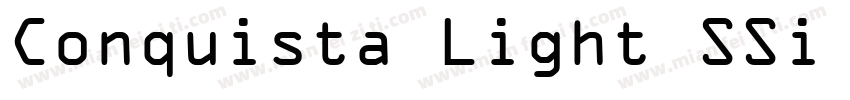Conquista Light SSi Light Italic字体转换